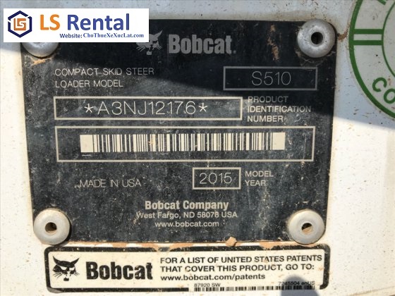 Bàn giao cho thuê xe xúc lật Bobcat S510 - Skid Steer Loaders