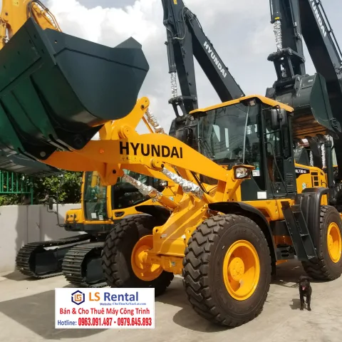 Bàn giao cho thuê xe xúc lật đa năng Hyundai HL730-9S GẦU 1.8 KHỐI