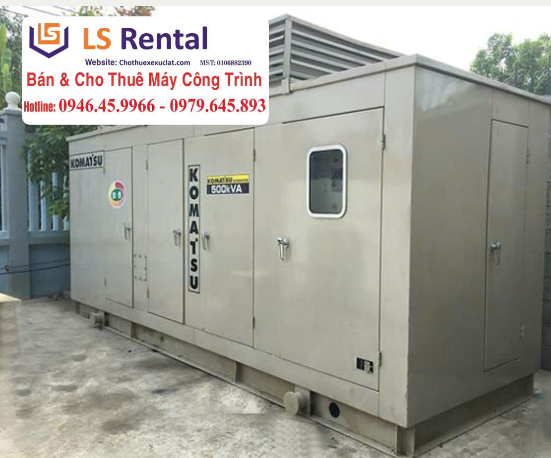 Địa chỉ cho thuê máy phát điện Komatsu uy tín nhất
