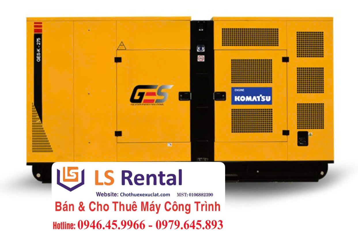 Máy phát điện Komatsu chạy êm ru cho sự kiện & văn phòng